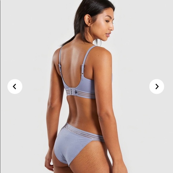 GYMSHARK Jersey Bralette - lavender- small - Picture 2 of 4